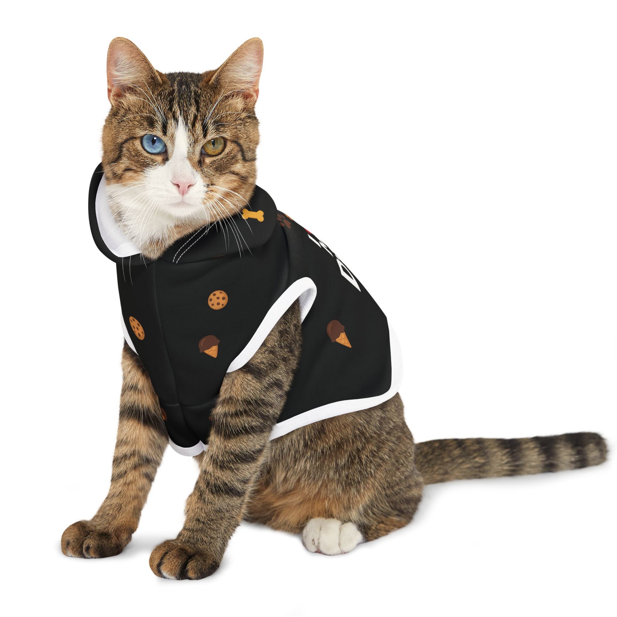 Pet Hoodie – “I love My Dad Pet Hoodie” Black Variant – Cozy Apparel for Cats & Dogs