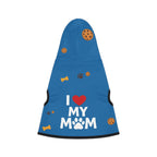 Pet Hoodie – “I Love My Mom Pet Hoodie” Sapphire Variant – Cozy Apparel for Cats & Dogs