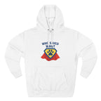 “Who Saved Who?” Hoodie – PREMIUM QUALITY Superhero Paw Edition