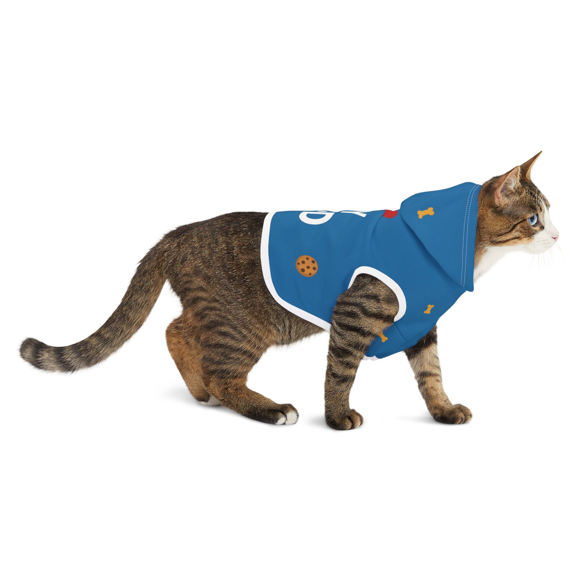 Pet Hoodie – “I love My Dad Pet Hoodie”  Sapphire Variant – Cozy Apparel for Cats & Dogs
