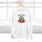 “Who Saved Who?” Hoodie – PREMIUM QUALITY Superhero Paw Edition