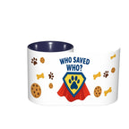 Who Saved Who? Superhero Mug – For Pet Parents