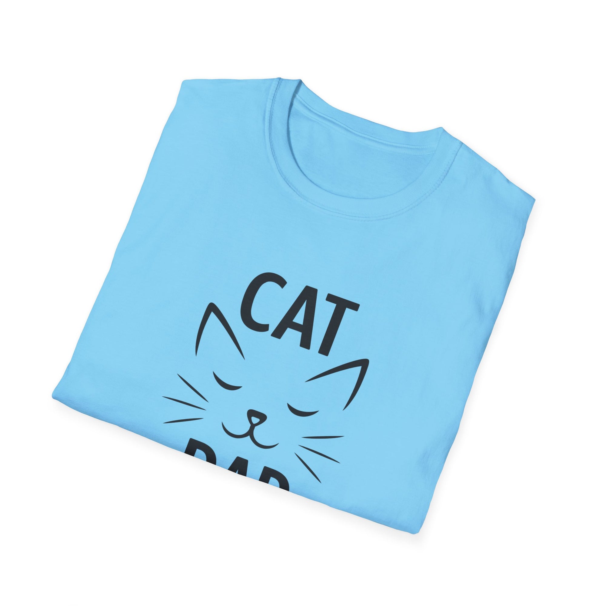 😼 Personalized Cat Dad T-Shirt – Custom Name Edition