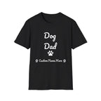 Personalized Dog Dad T-Shirt – Custom Name Edition