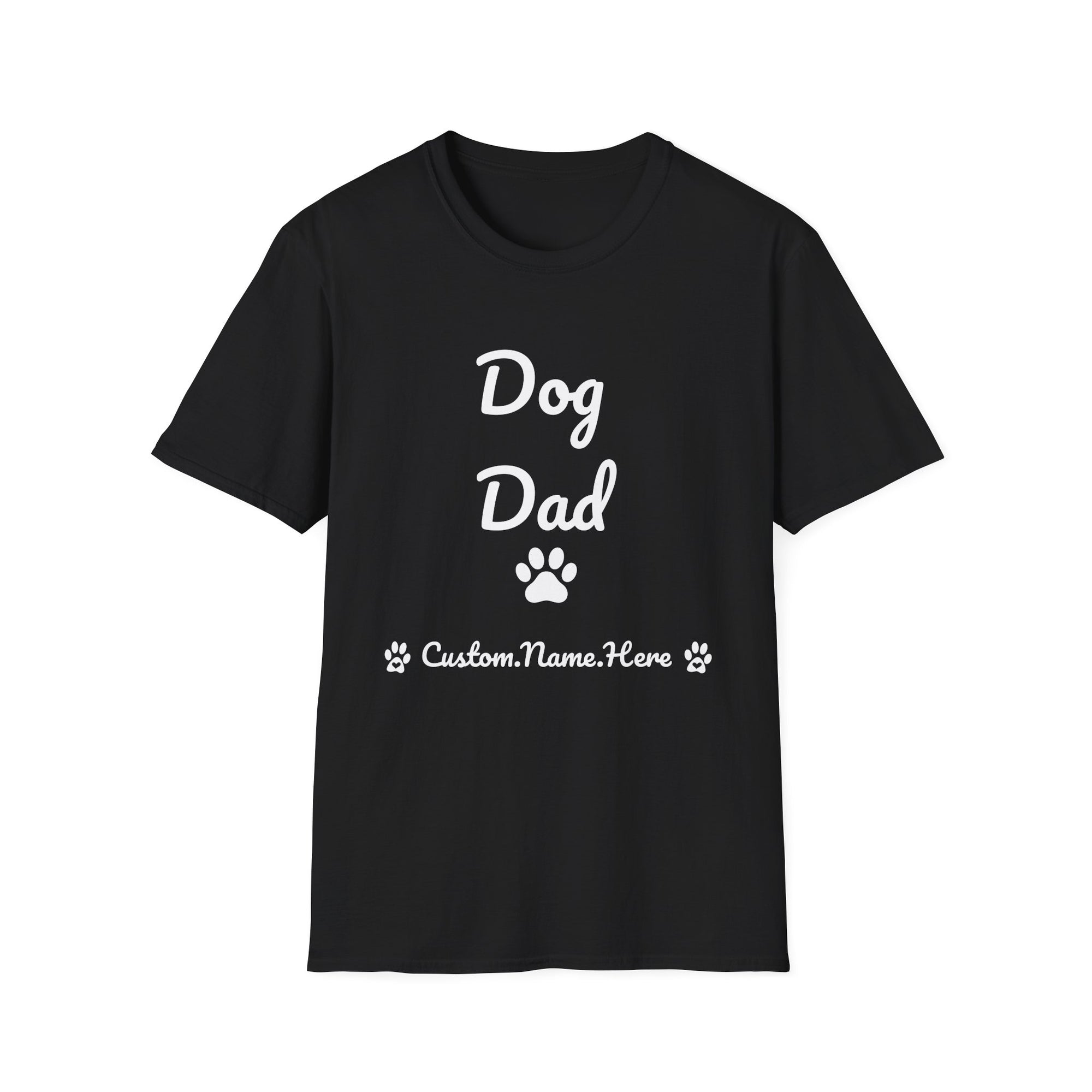 Personalized Dog Dad T-Shirt – Custom Name Edition