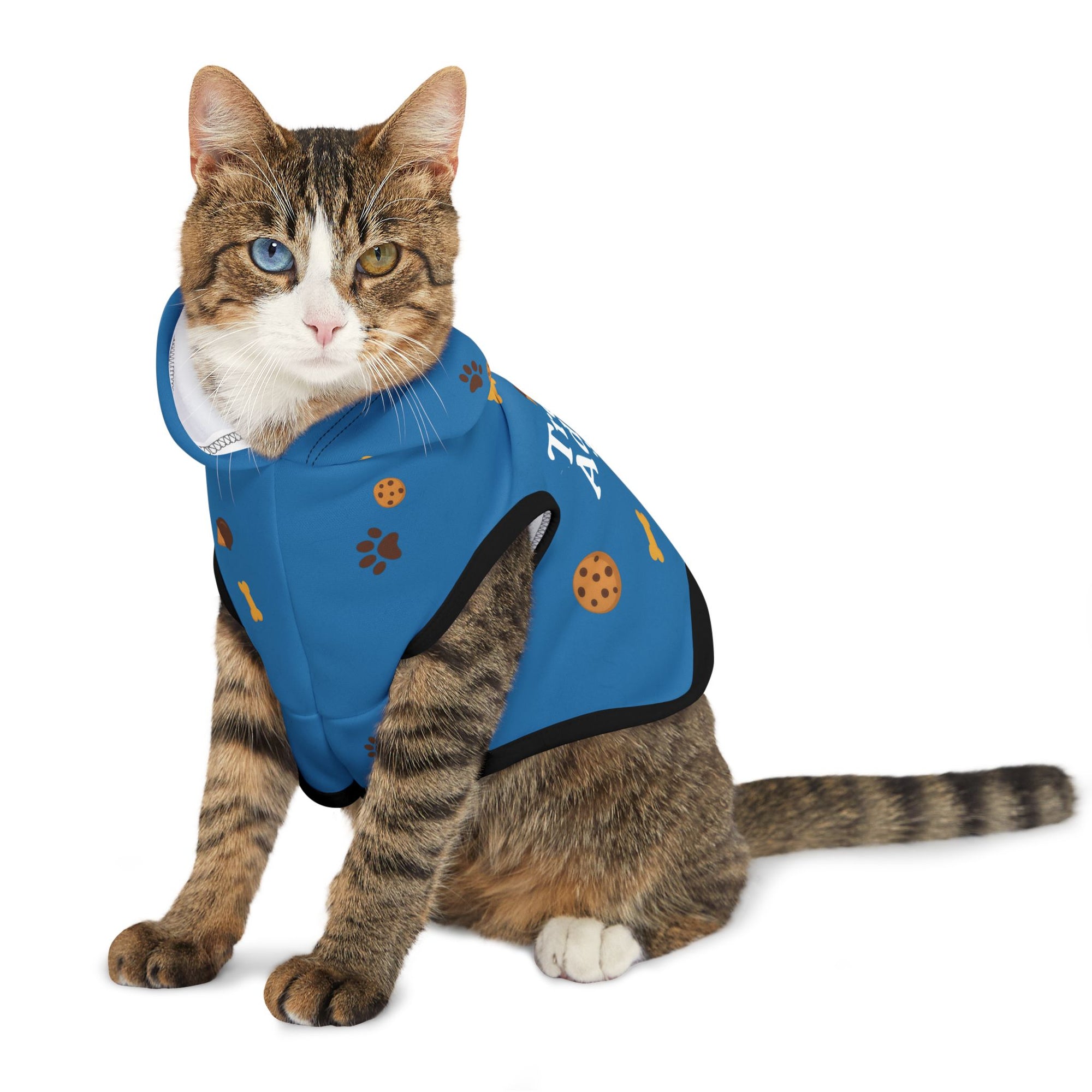 Treat Addict Pet Hoodie – Sapphire – Cozy Style for Your Snack – Loving Sidekick