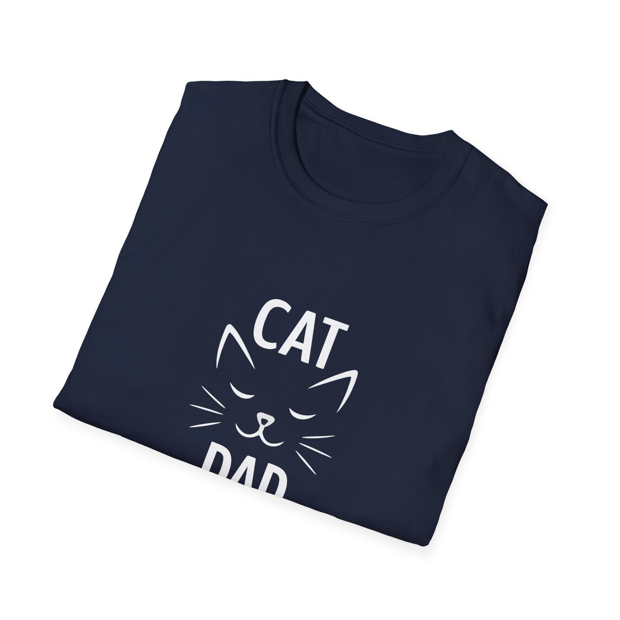 😼 Personalized Cat Dad T-Shirt – Custom Name Edition