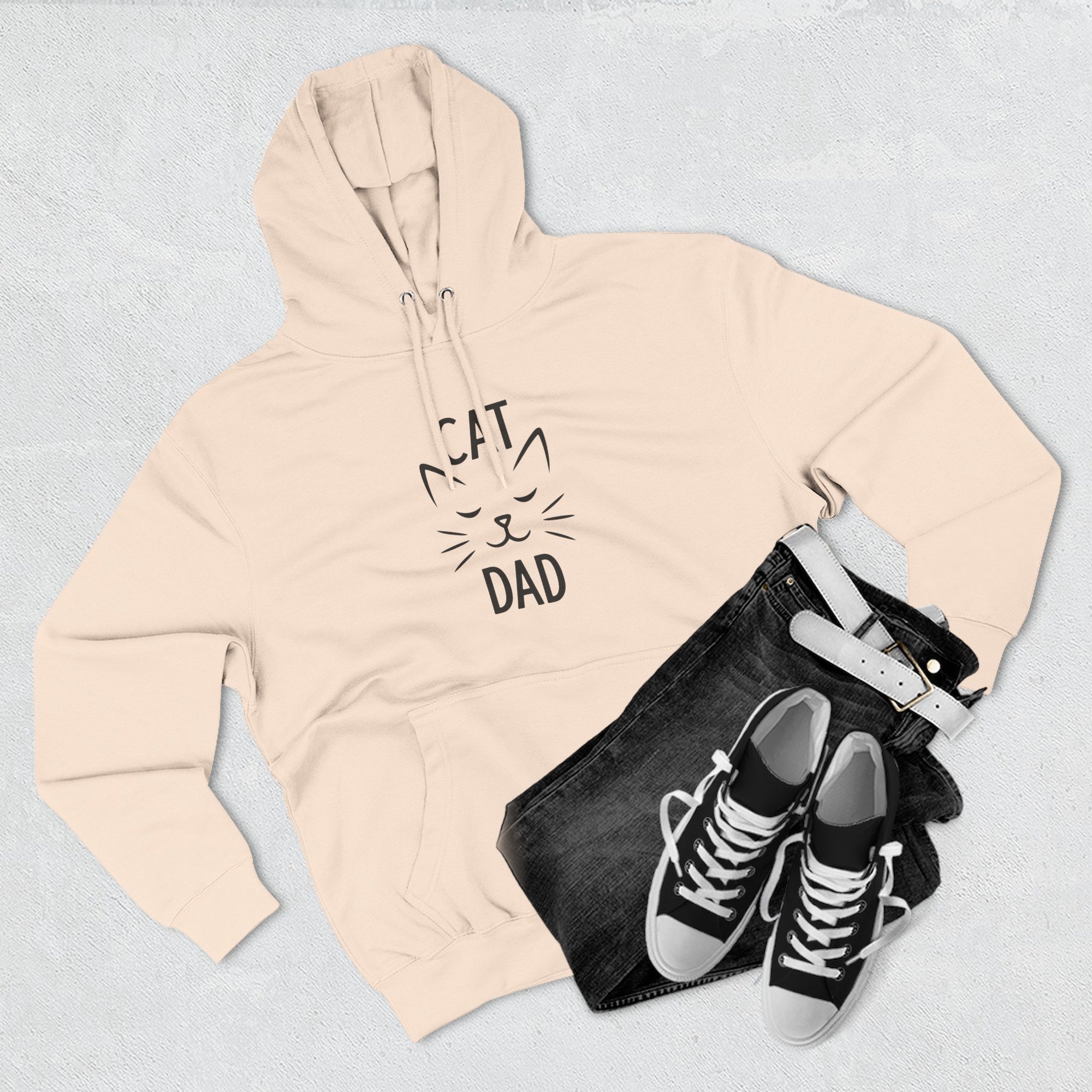Cat Dad Hoodie – Premium Quality – Cozy Fleece Edition