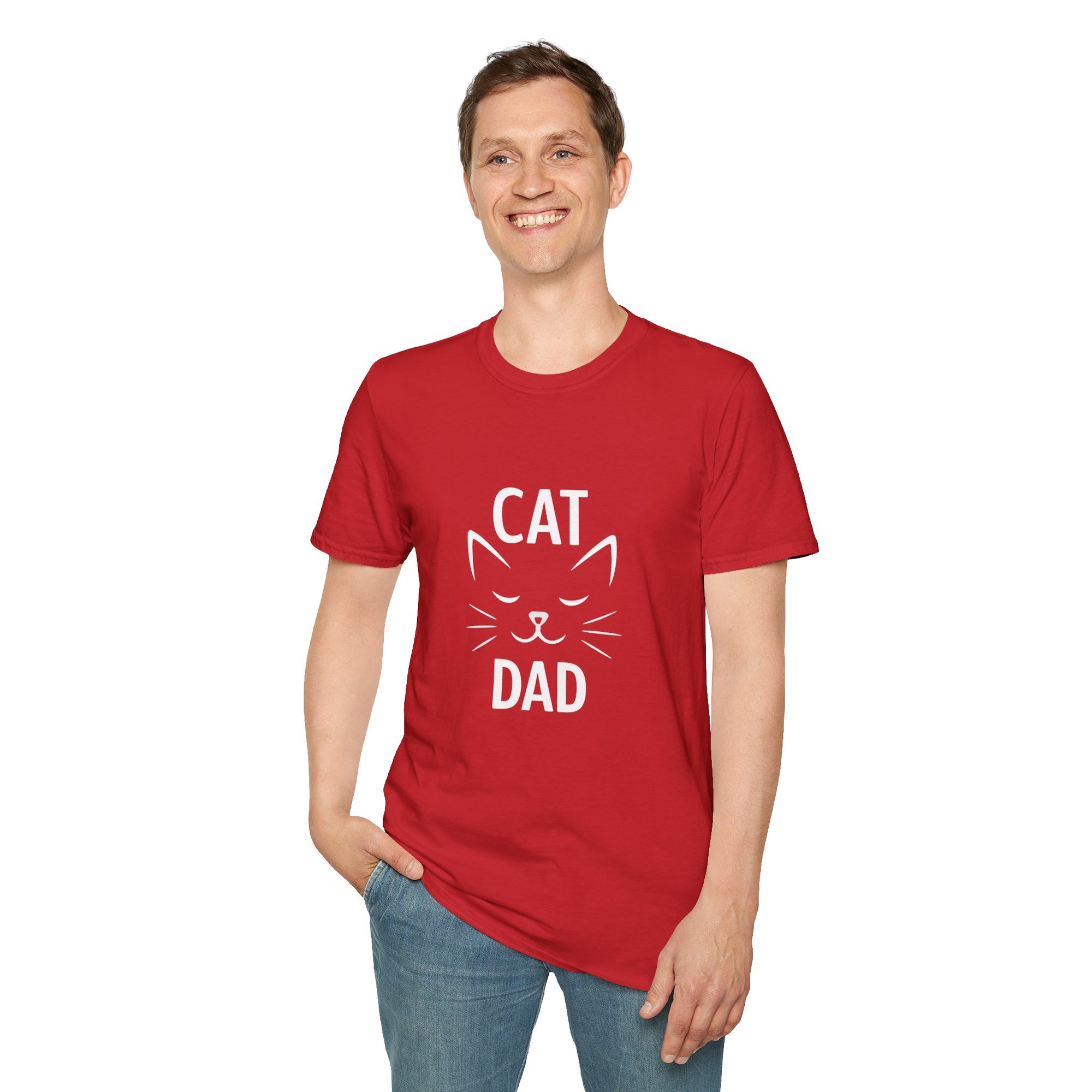 😼 Cat Dad T-Shirt – Feline Pride in Style