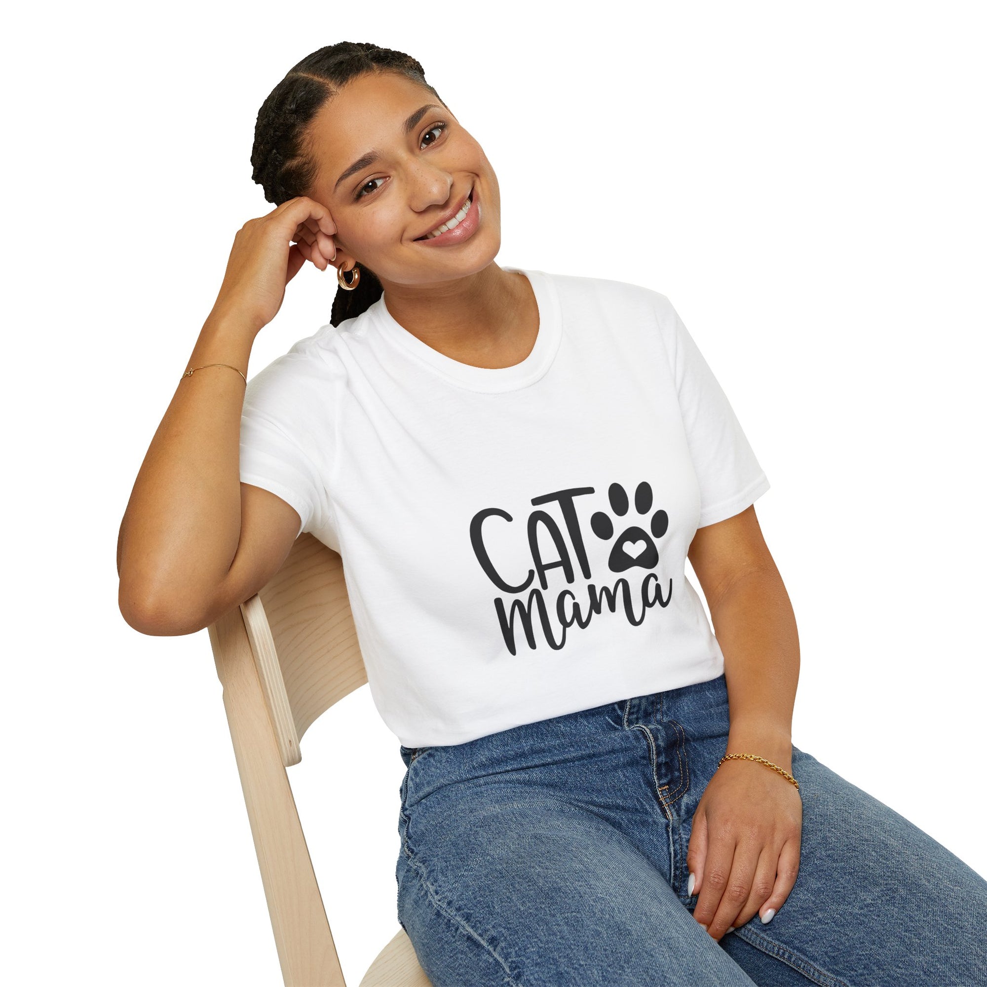🐱 Cat Mama T-Shirt – Light Color Edition