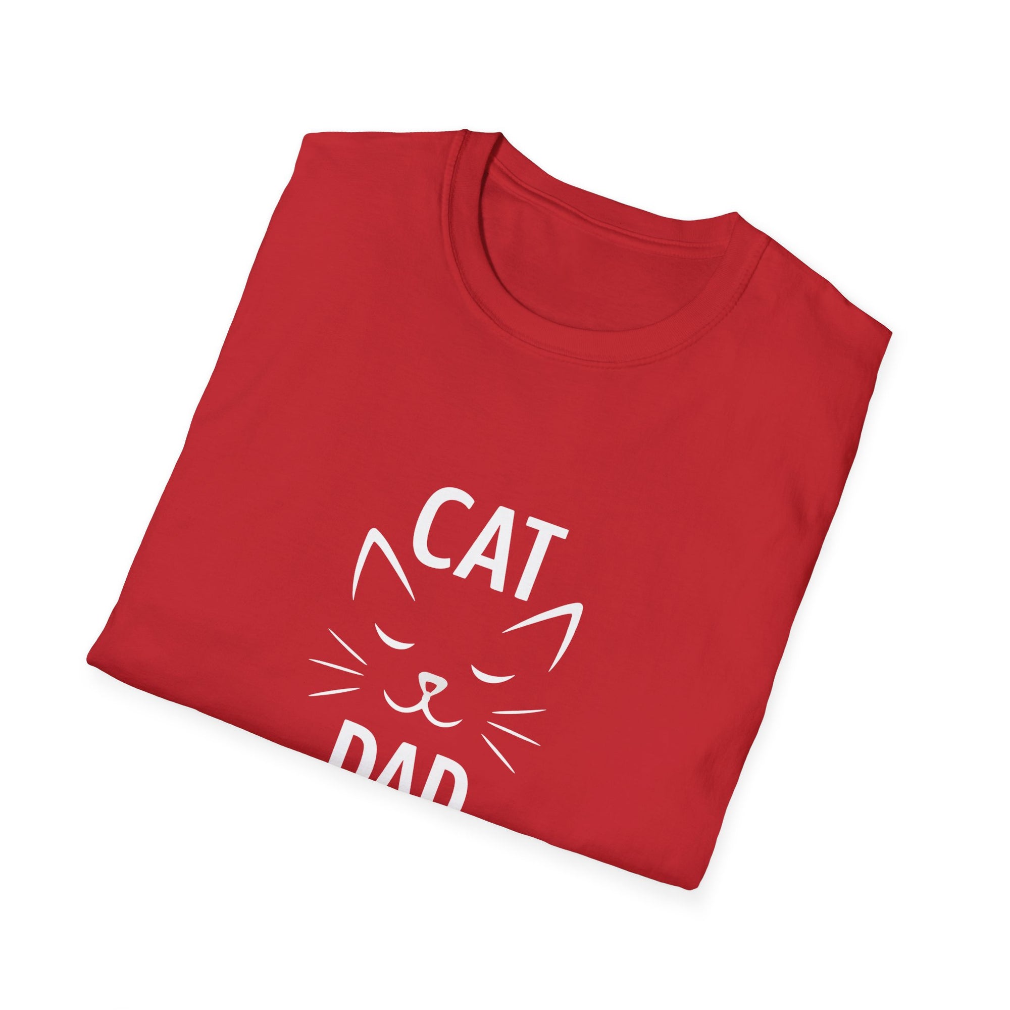 😼 Personalized Cat Dad T-Shirt – Custom Name Edition