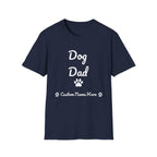 Personalized Dog Dad T-Shirt – Custom Name Edition