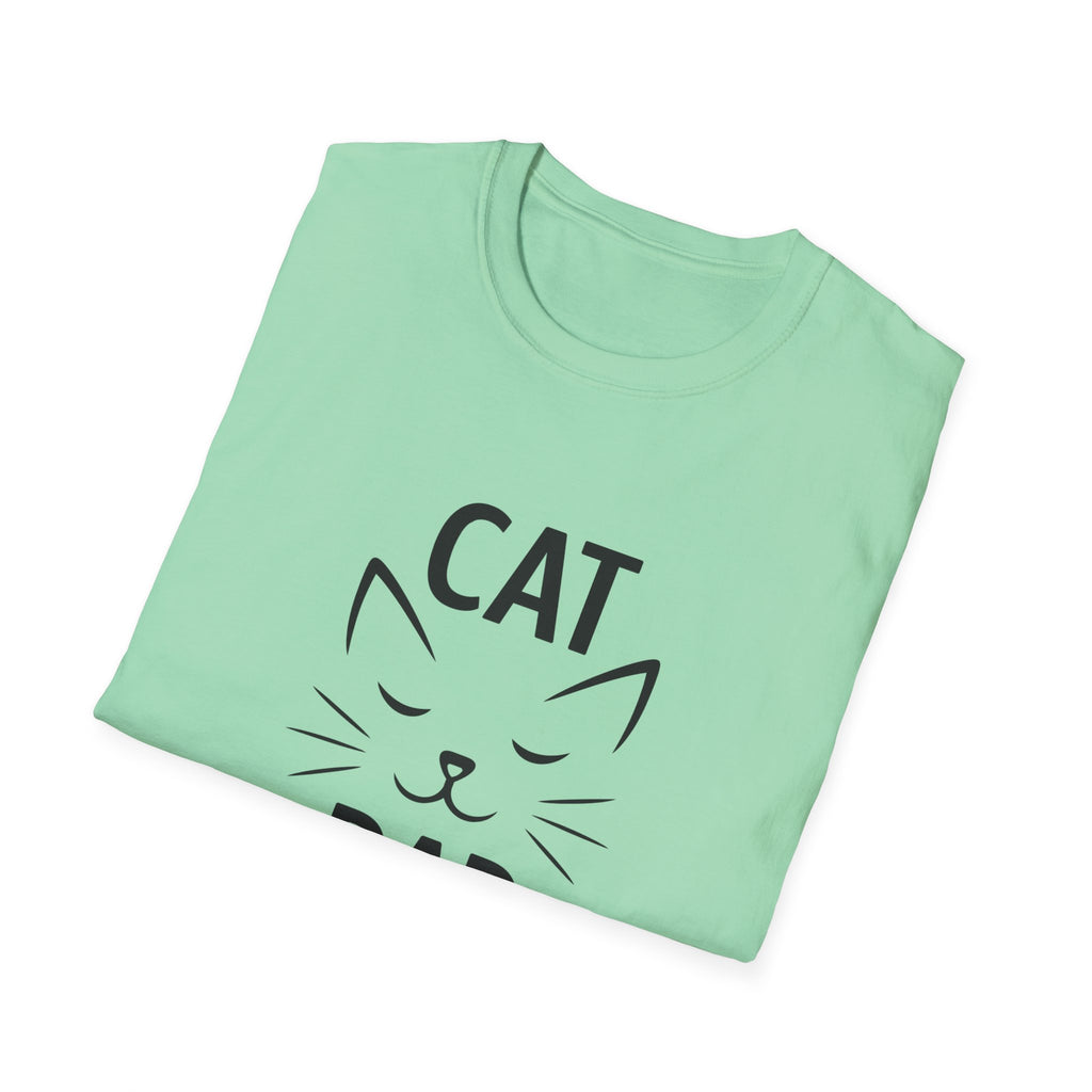 😼 Personalized Cat Dad T-Shirt – Custom Name Edition
