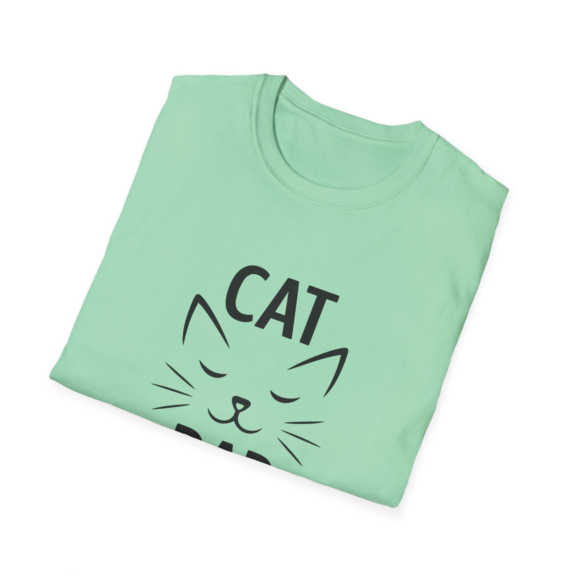 😼 Personalized Cat Dad T-Shirt – Custom Name Edition