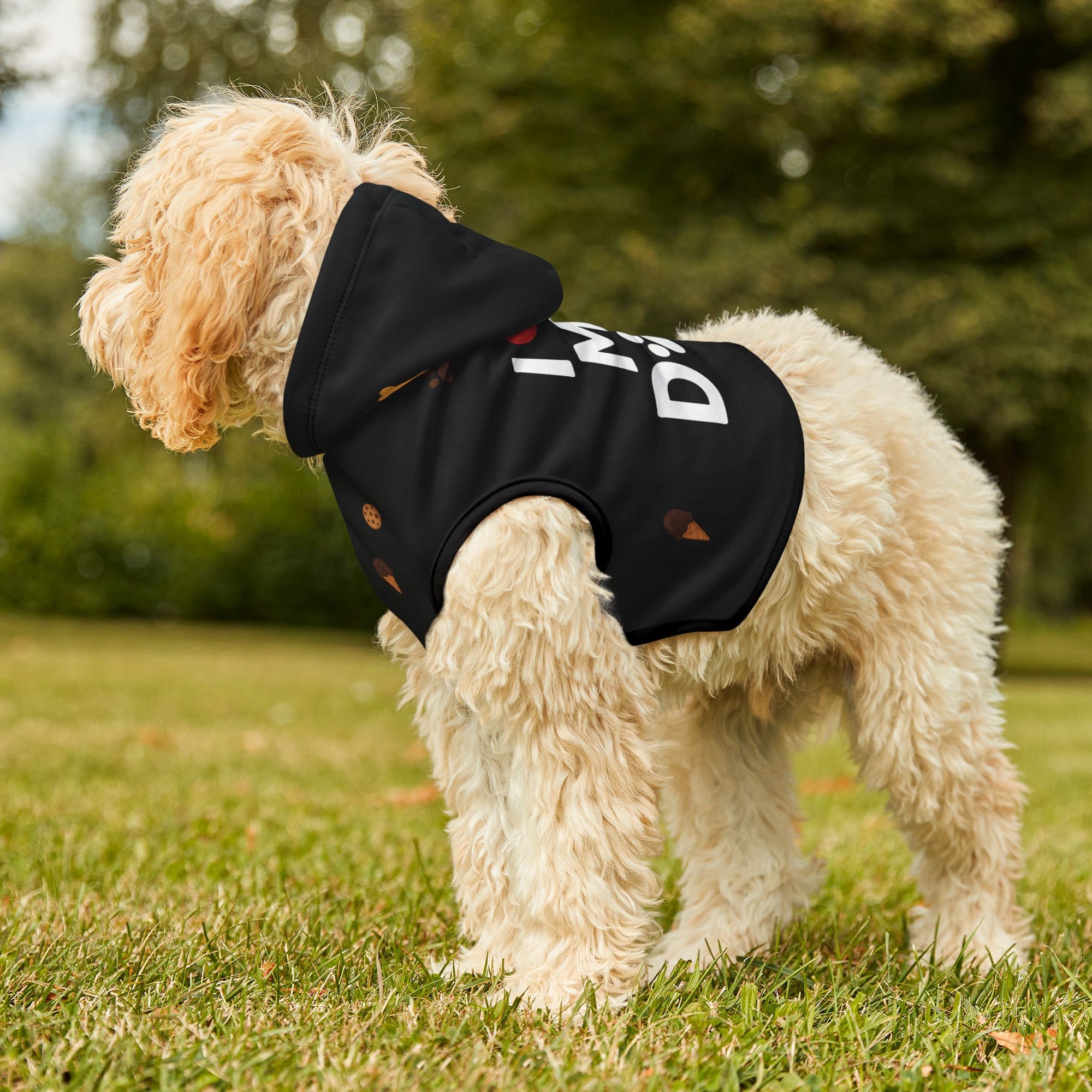 Pet Hoodie – “I love My Dad Pet Hoodie” Black Variant – Cozy Apparel for Cats & Dogs