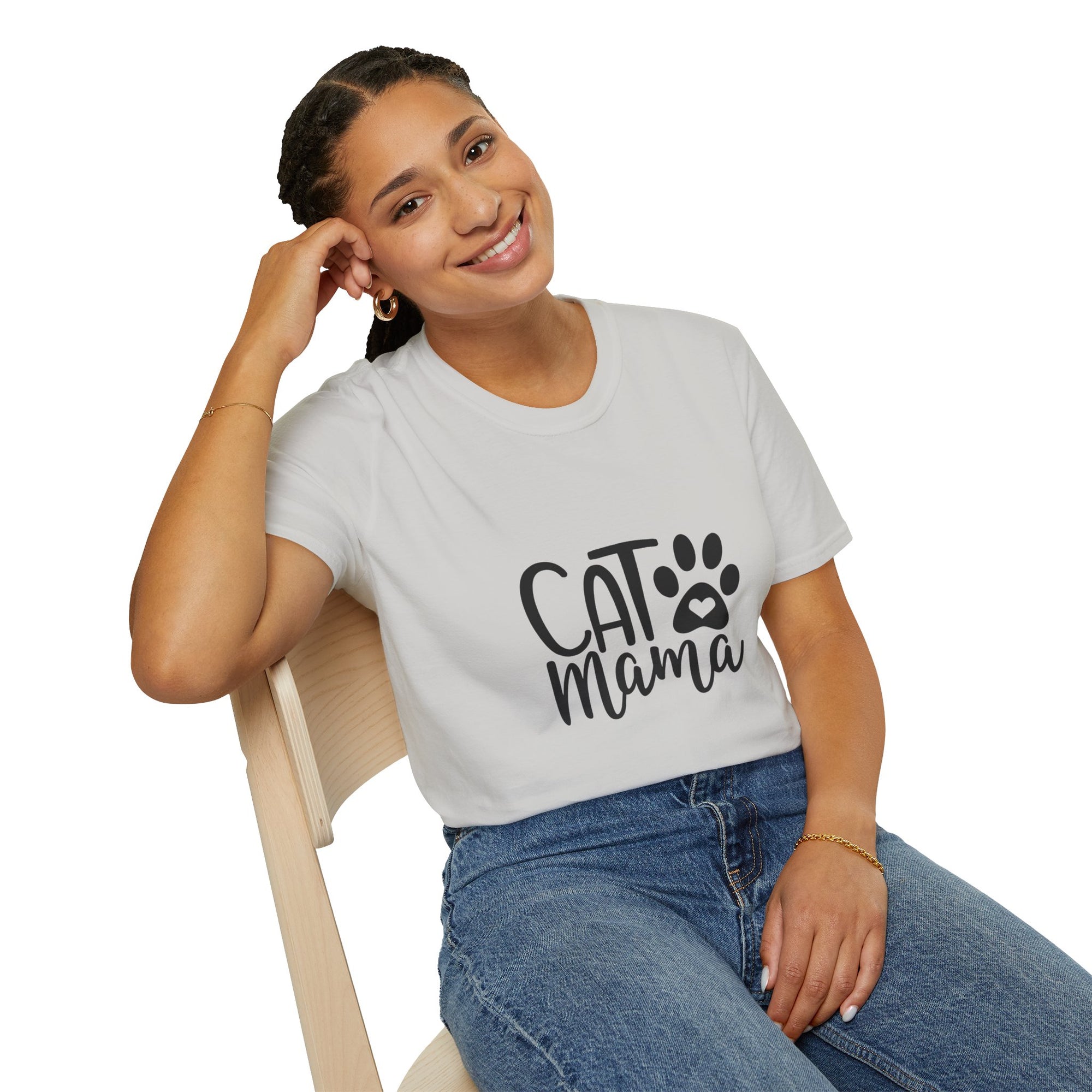 🐱 Cat Mama T-Shirt – Light Color Edition