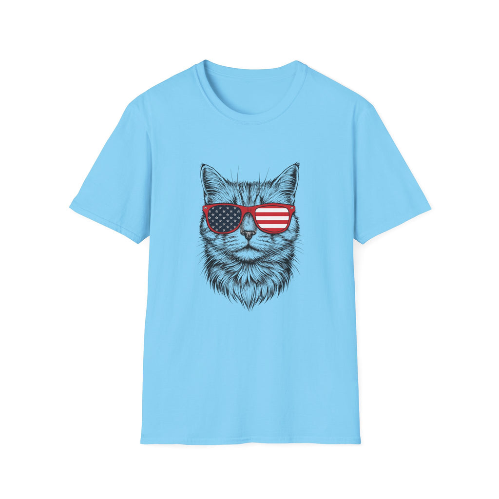 😎 Cool Cat with Shades T-Shirt – Purrfectly Stylish