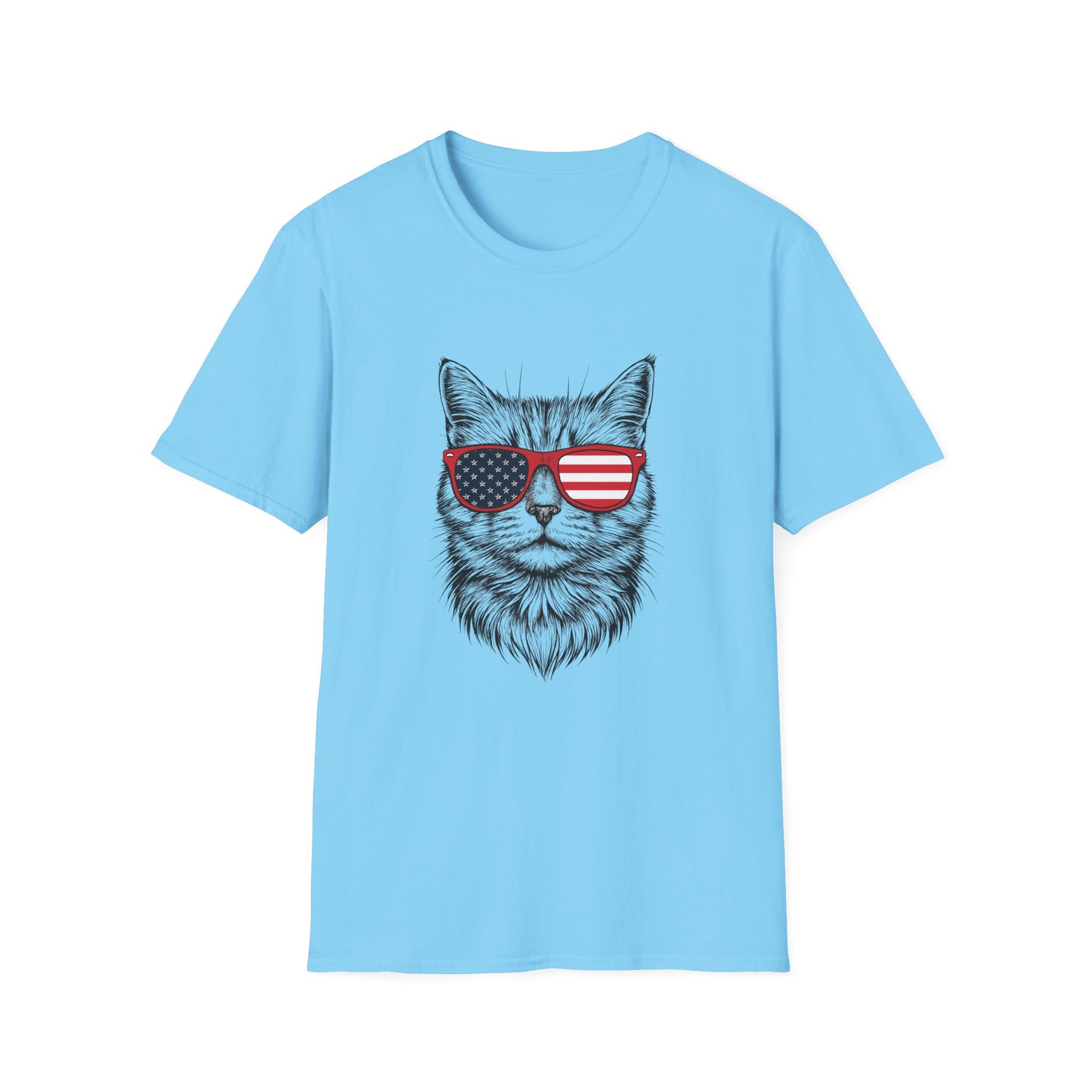 😎 Cool Cat with Shades T-Shirt – Purrfectly Stylish