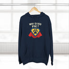 “Who Saved Who?” Hoodie – PREMIUM QUALITY Superhero Paw Edition