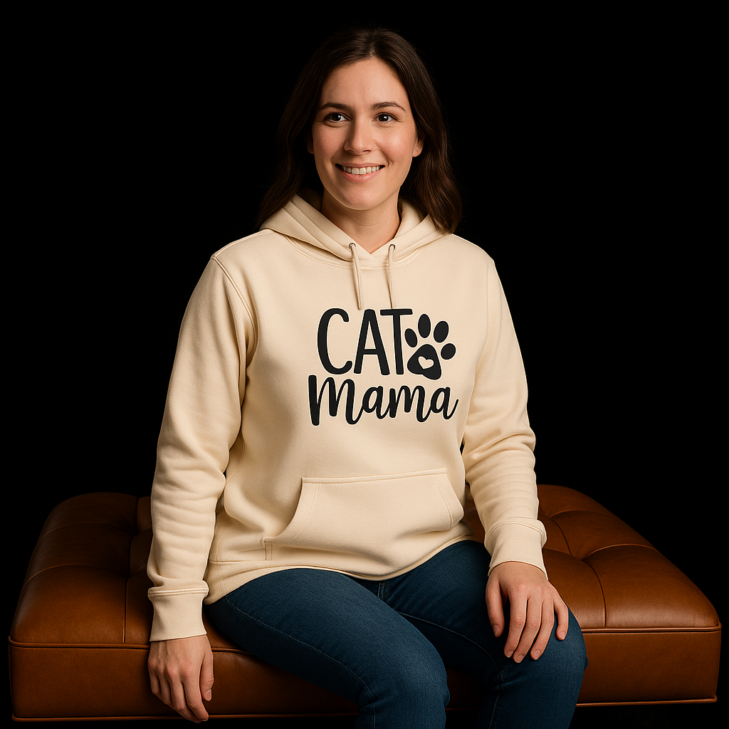 Cat Mama Hoodie – Premium Quality Cozy Fleece Edition