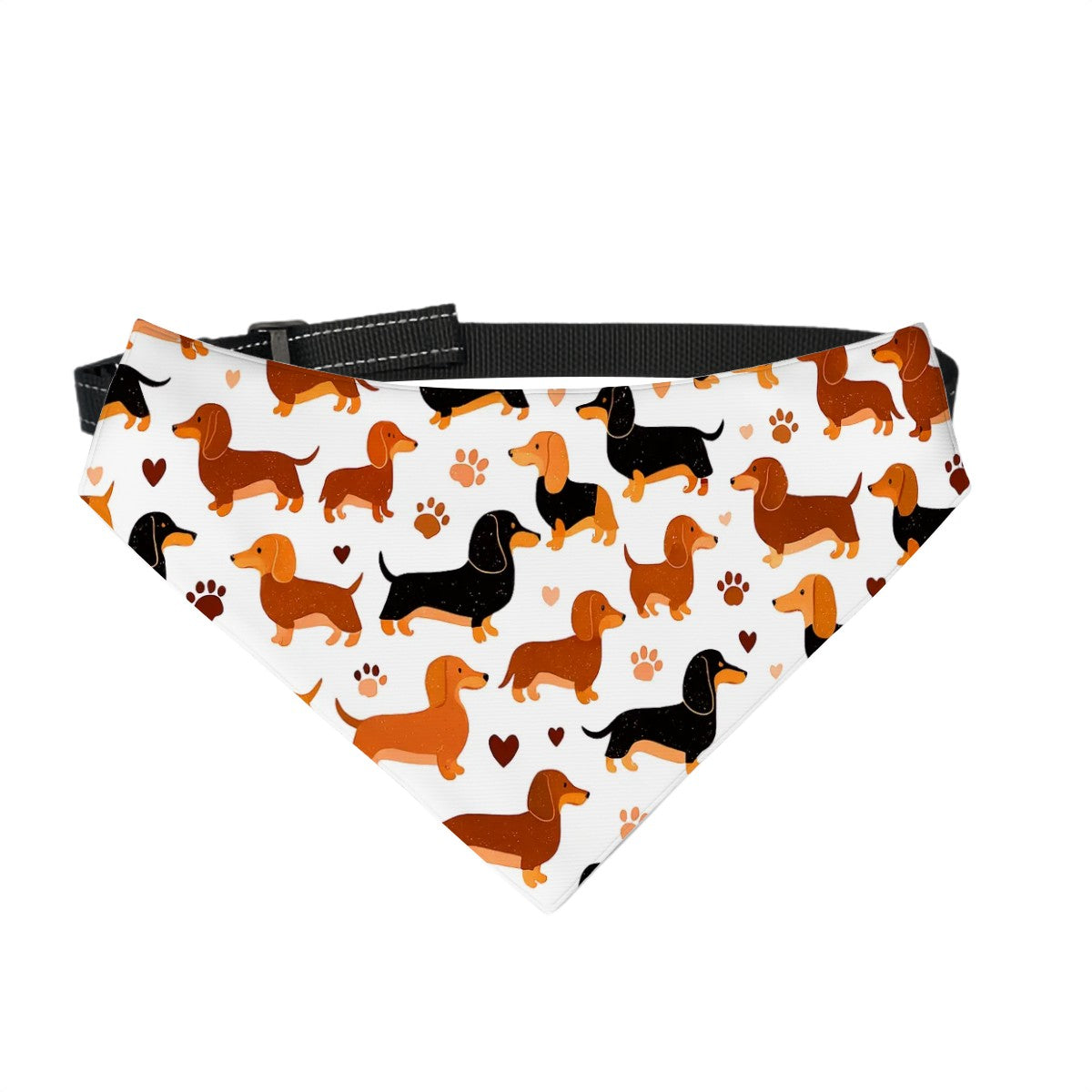 Dachshund Pattern Dog Bandana