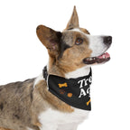 Treat Addict Pet Bandana with clip – Stylish Accessory for Cats & Dogs - Black