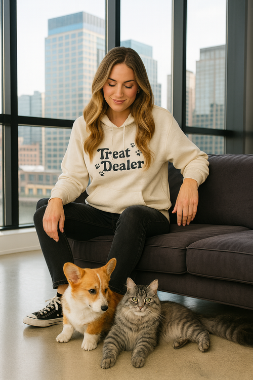 Premium Quality – “Treat Dealer” Hoodie – For Pet Lovers Who Spoil in Style