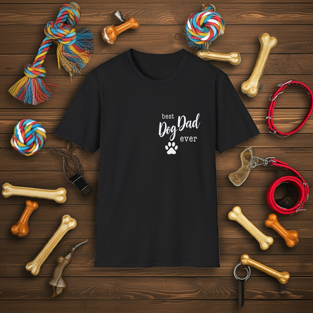 🐾 Best Dog Dad Ever T-Shirt – For Proud Pup Parents