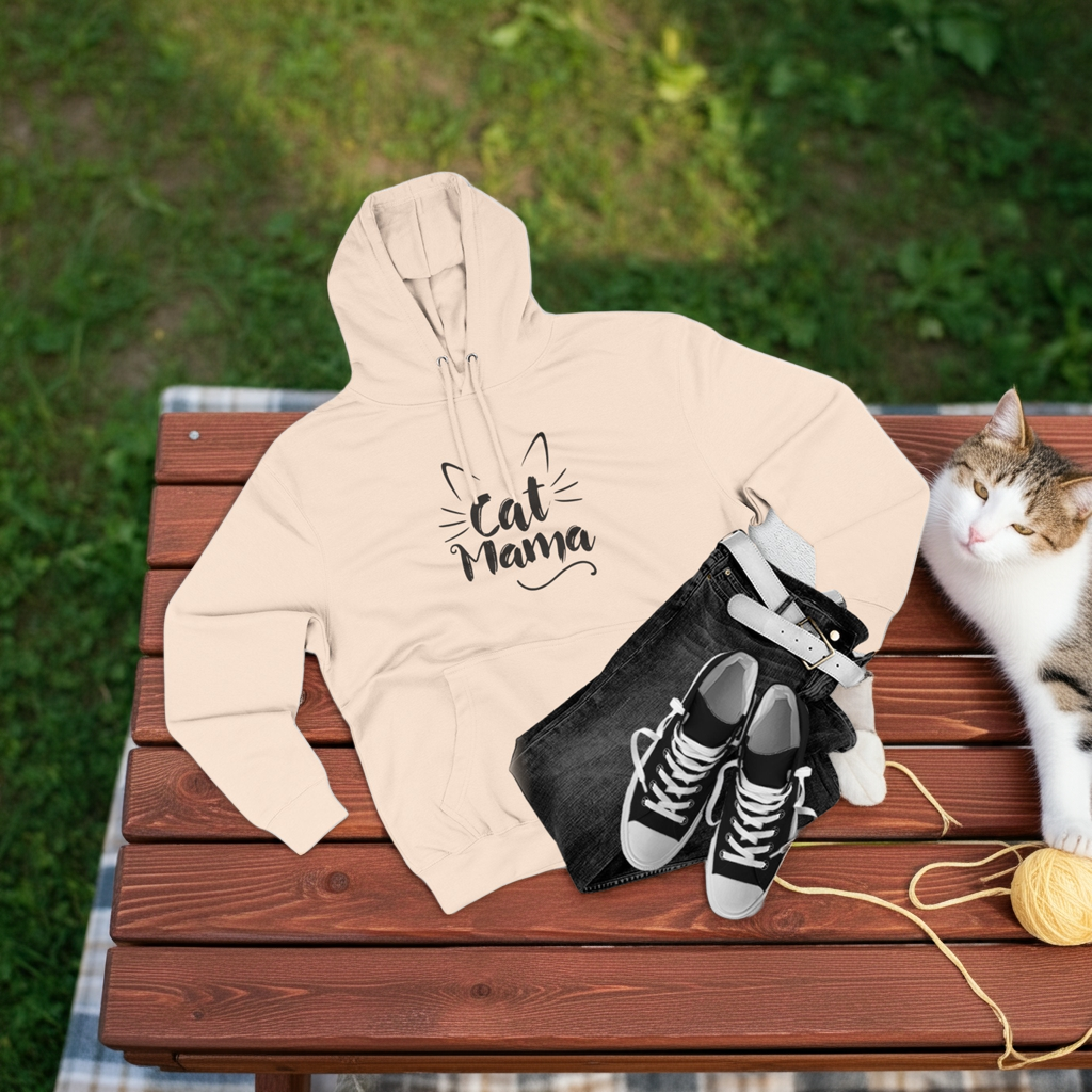Cat Mama Hoodie – Premium Quality Cozy Fleece Edition
