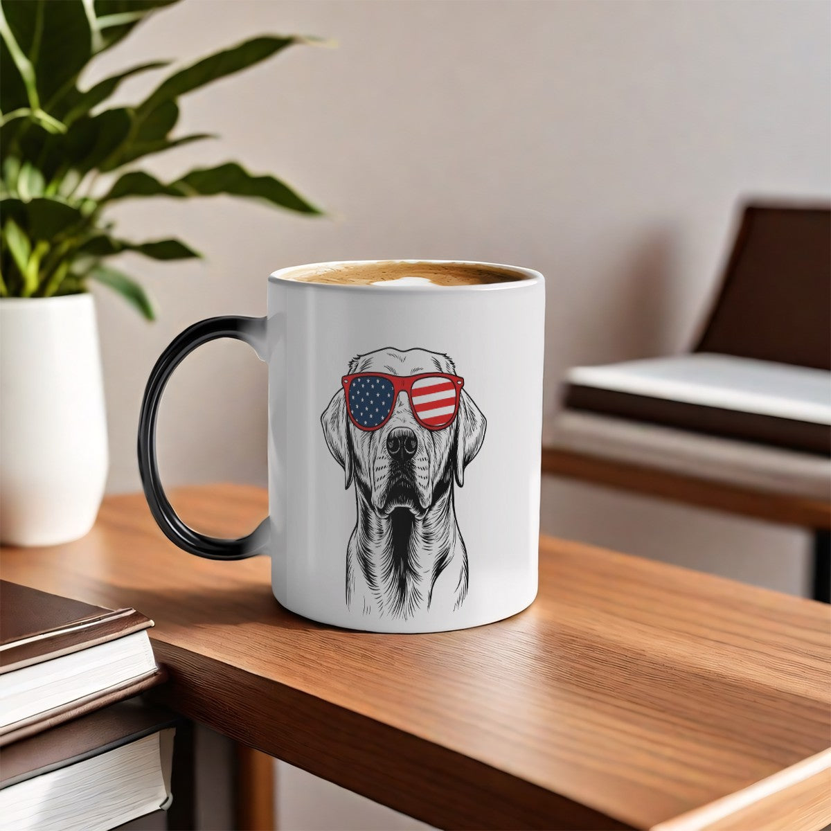 🖤 Magic Color Changing Dog Dad Mug