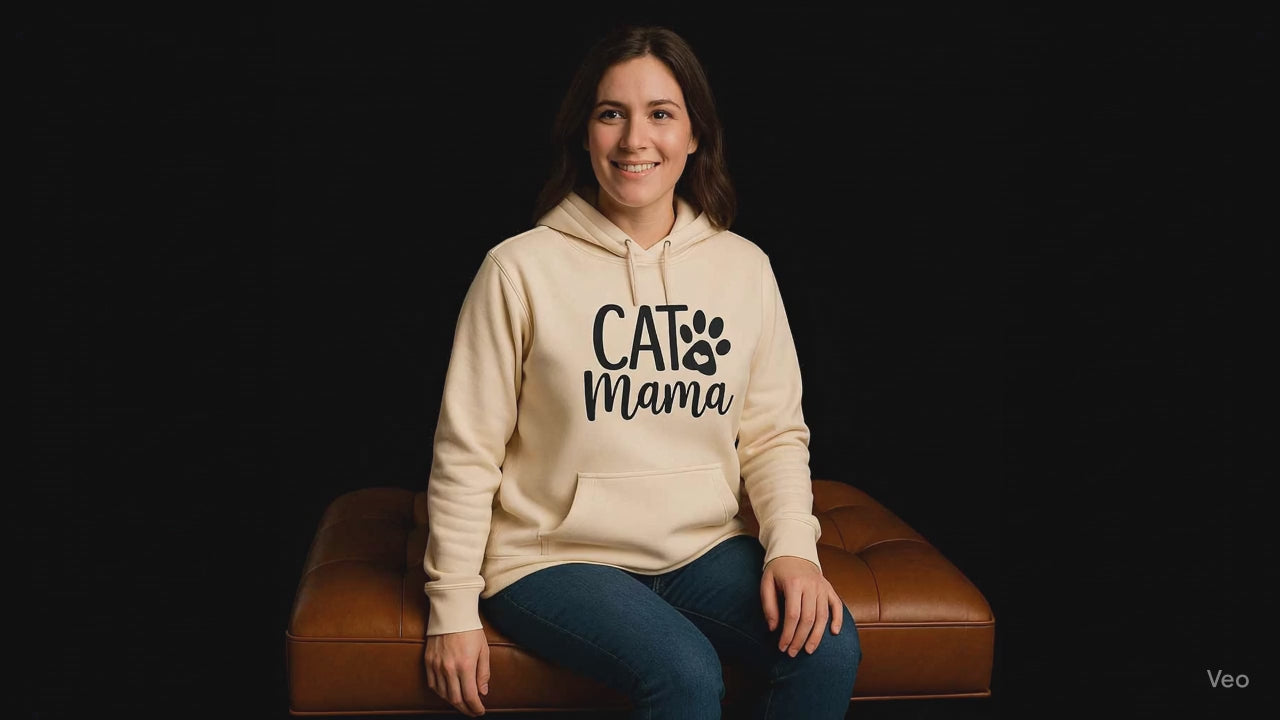 Cat Mama Hoodie – Premium Quality Cozy Fleece Edition